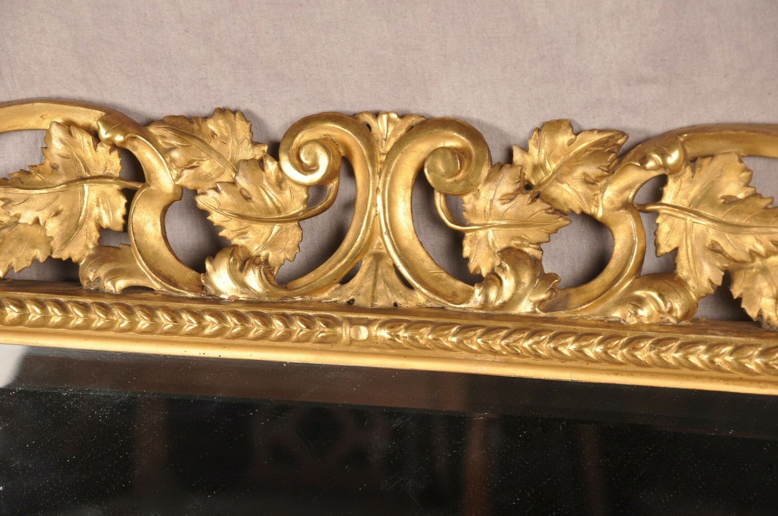 Large Early 19th Century Florentine Giltwood Mirror photo for sale