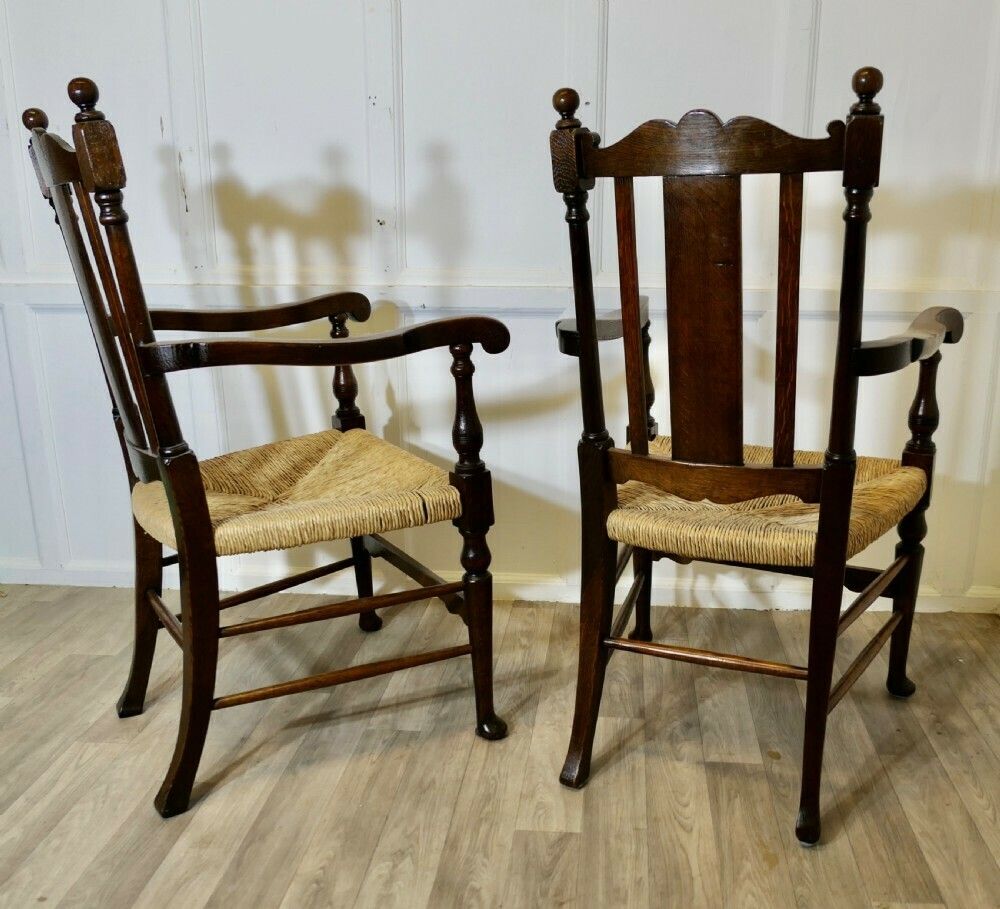 Pair Of Excellent Quality Gothic Carved Oak Carver Chairs photo vinterior