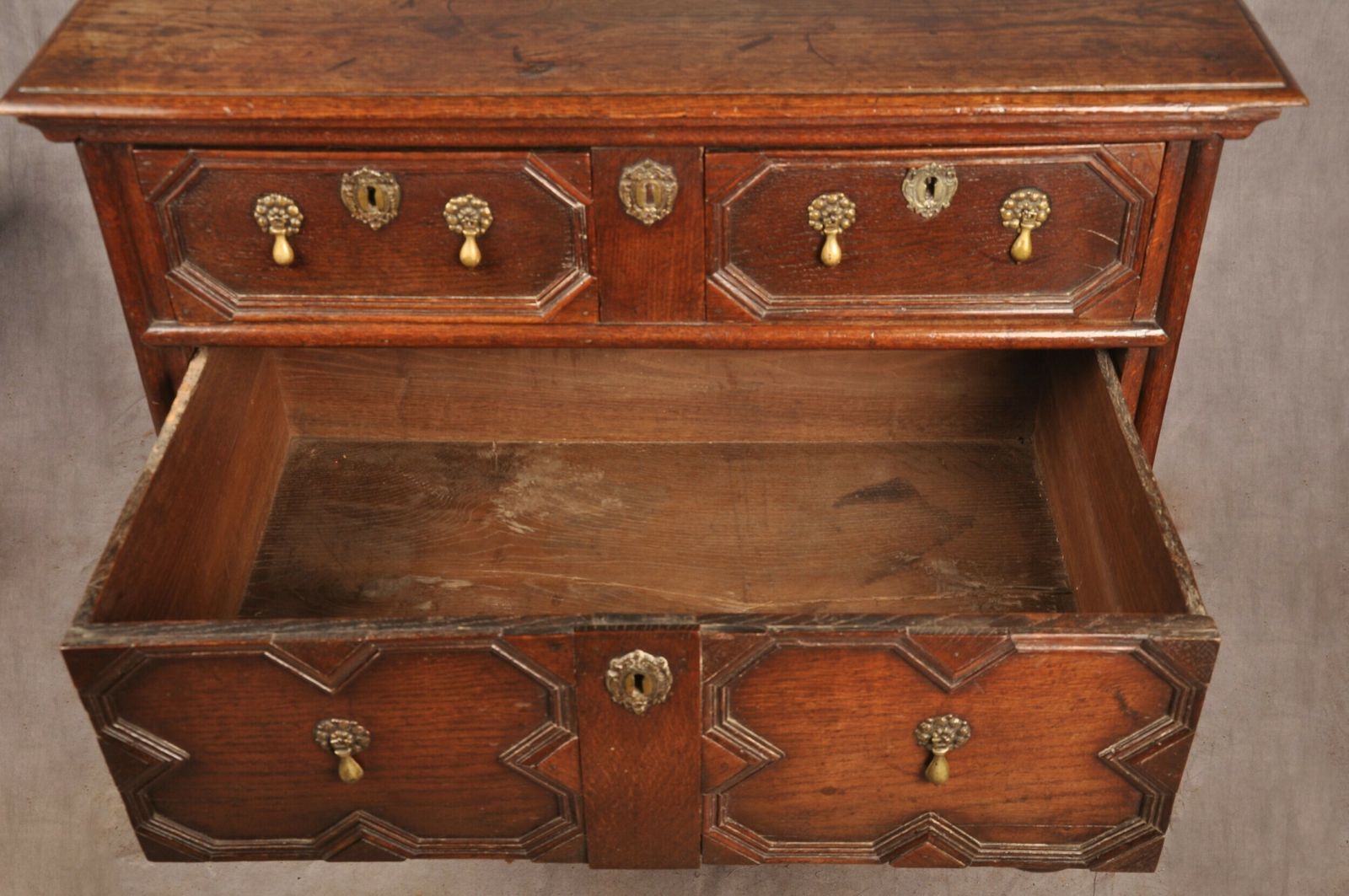 photo for sale Charles II Oak Chest Of Drawers