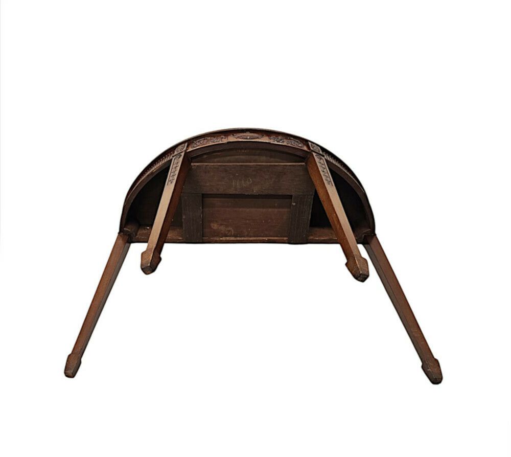 6615.5207 A Very Rare Pair Of Late 19th Century Adams Design Demi Lune Side Or Console Tables photo