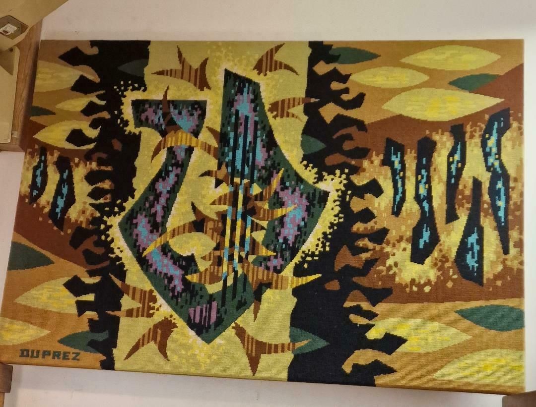 1960s Handwoven Tapestry By Jean Claude Dupree