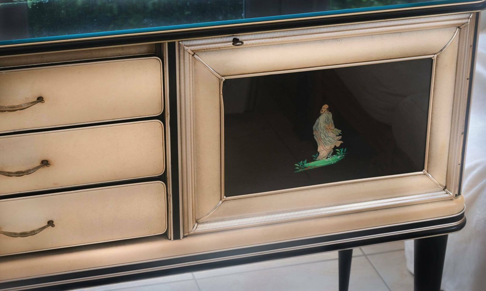 Sideboard For Harrods Umberto Mascagni Chinoiserie 1950's Rare photo vinterior