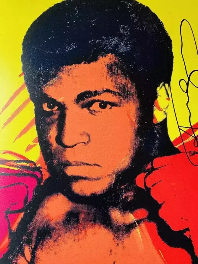 1986 Carnegie Museum Of Art After Andy Warhol   Muhammad Ali Lithograph photo for sale