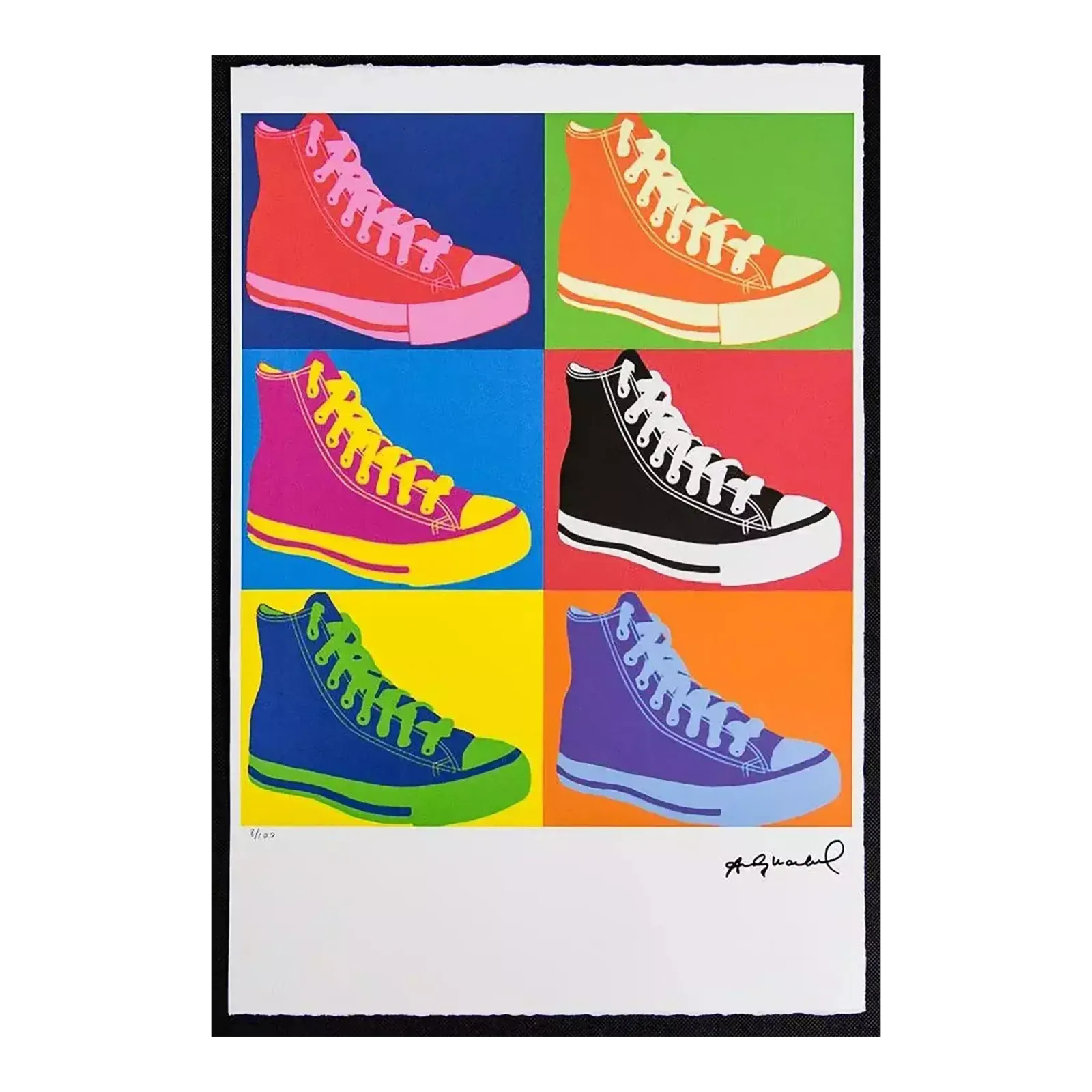1986 Carnegie Museum Of Art After Andy Warhol „Converse" Lithograph