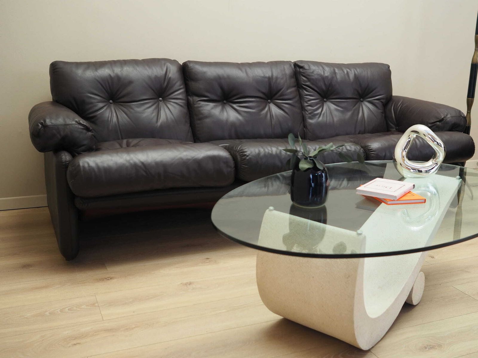 Leather Living Room Set, Italian Design, 1960s, Manufacturer: B&B Italia, Designer: Tobia Scarpa photo Furniture