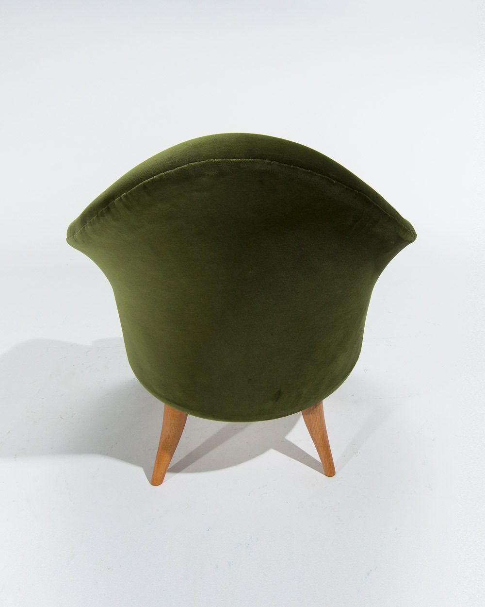 Little Adam Chair By Kerstin Horlin Holmquist In Green Velvet, Swedish 1950’s Mid Century Furniture photo vinterior