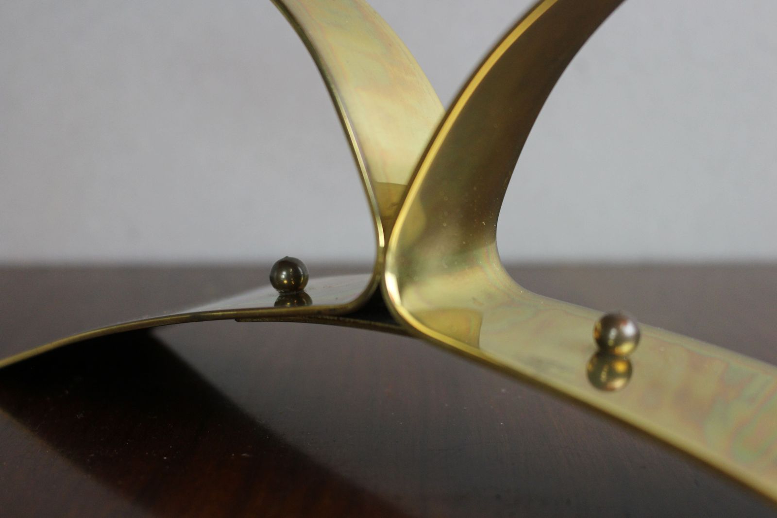 Smart Brass Candleholder Circa 1960 Possibly French photo for sale