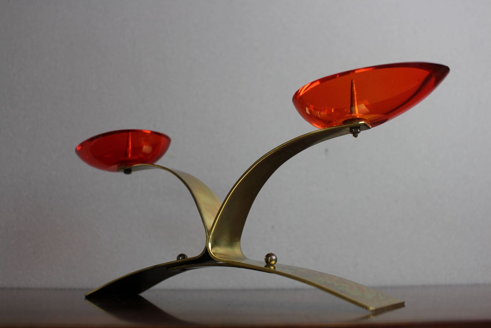 Smart Brass Candleholder Circa 1960 Possibly French