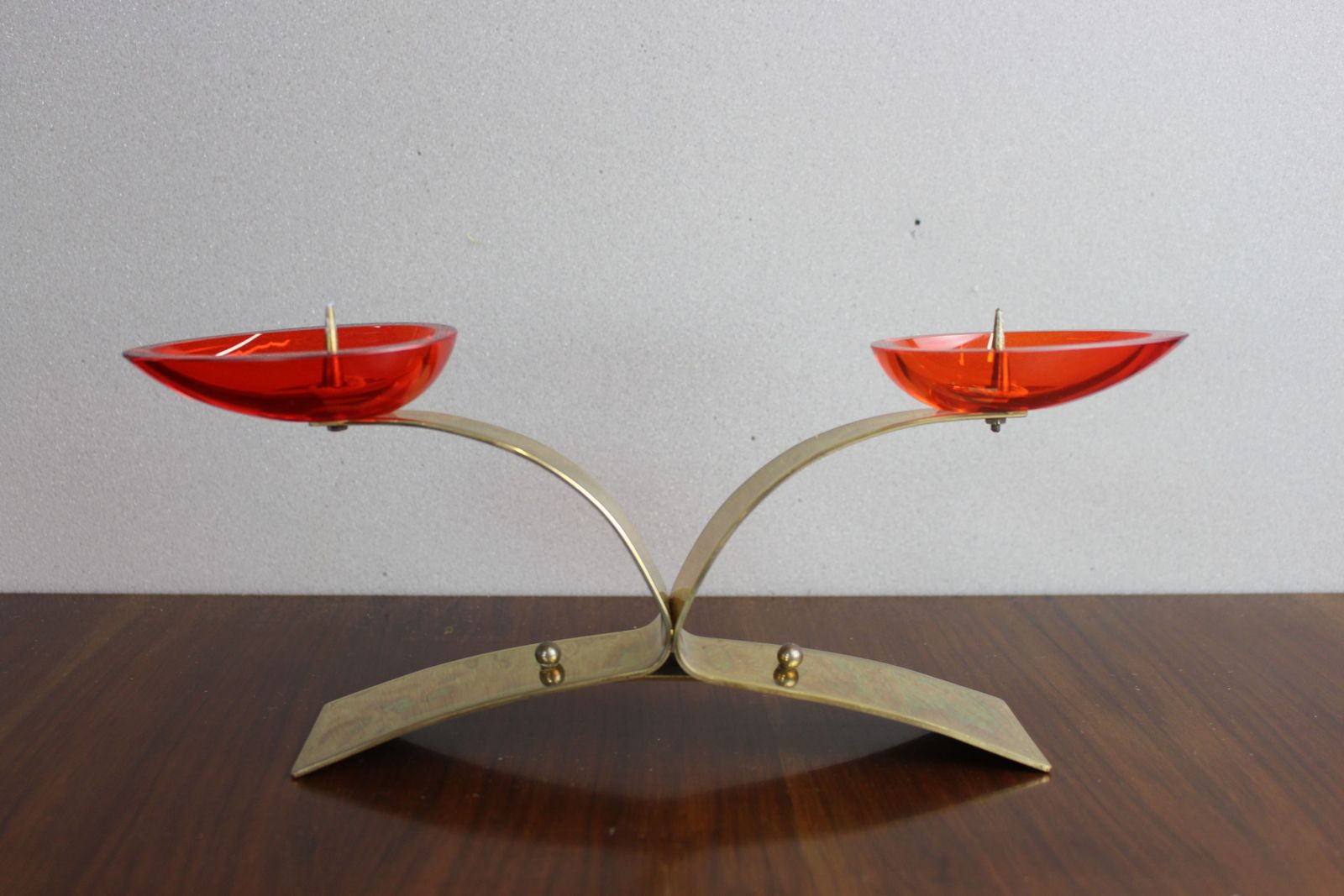 photo furniture Smart Brass Candleholder Circa 1960 Possibly French