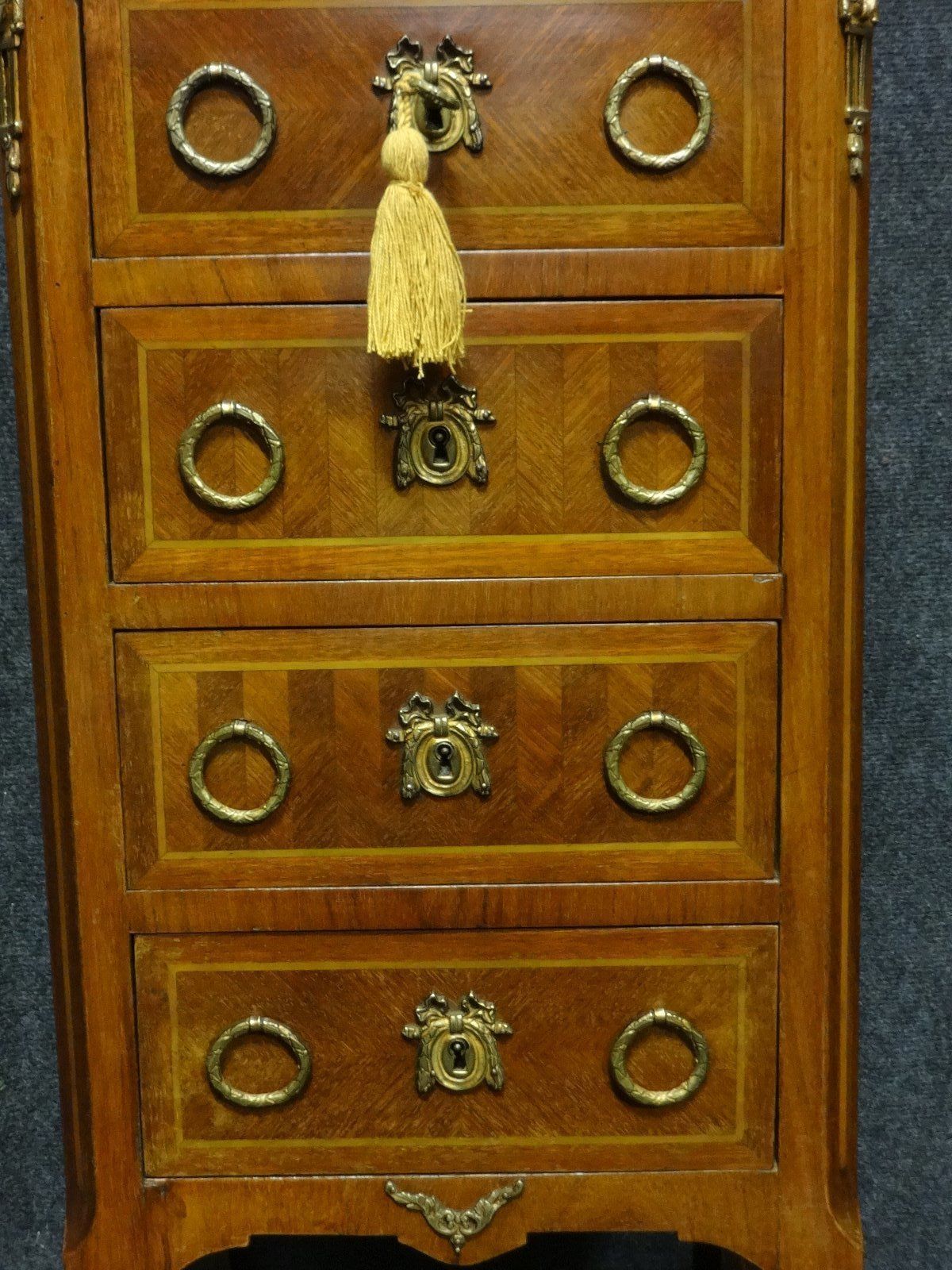 Very Good French Tulipwood Chest Of Four Drawers photo furniture