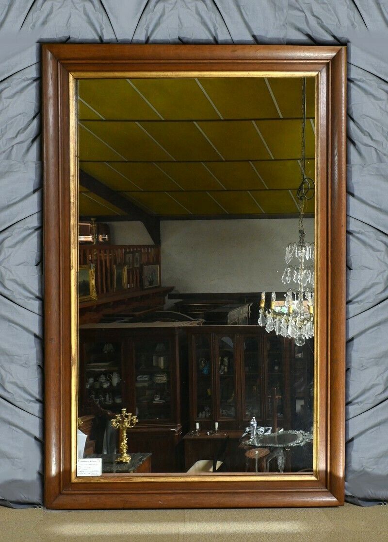 Important Mirror In Oak And Golden Wood – 1900
