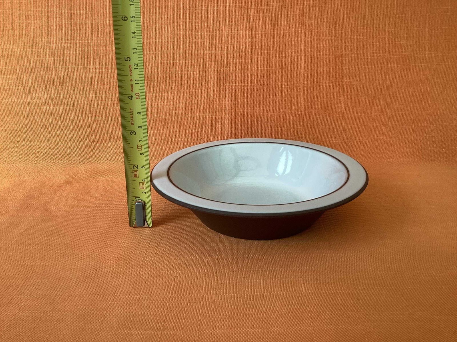 photo for sale 1970s Hornsea Charisma Rimmed Soup/Cereal Bowls (Set Of 6), Hornsea Charisma Cereal Bowls, 6.5” Diameter, Retro Hornsea Pottery