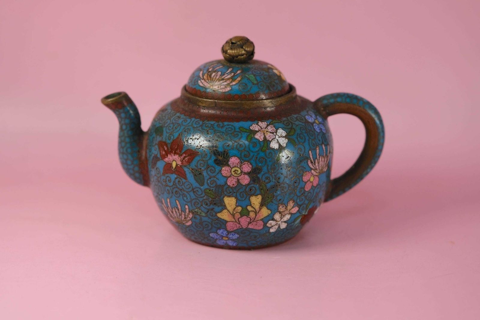 Antique Japanese Cloisonné Miniature Teapot | Meiji Period | 19th Century | Collectors Piece