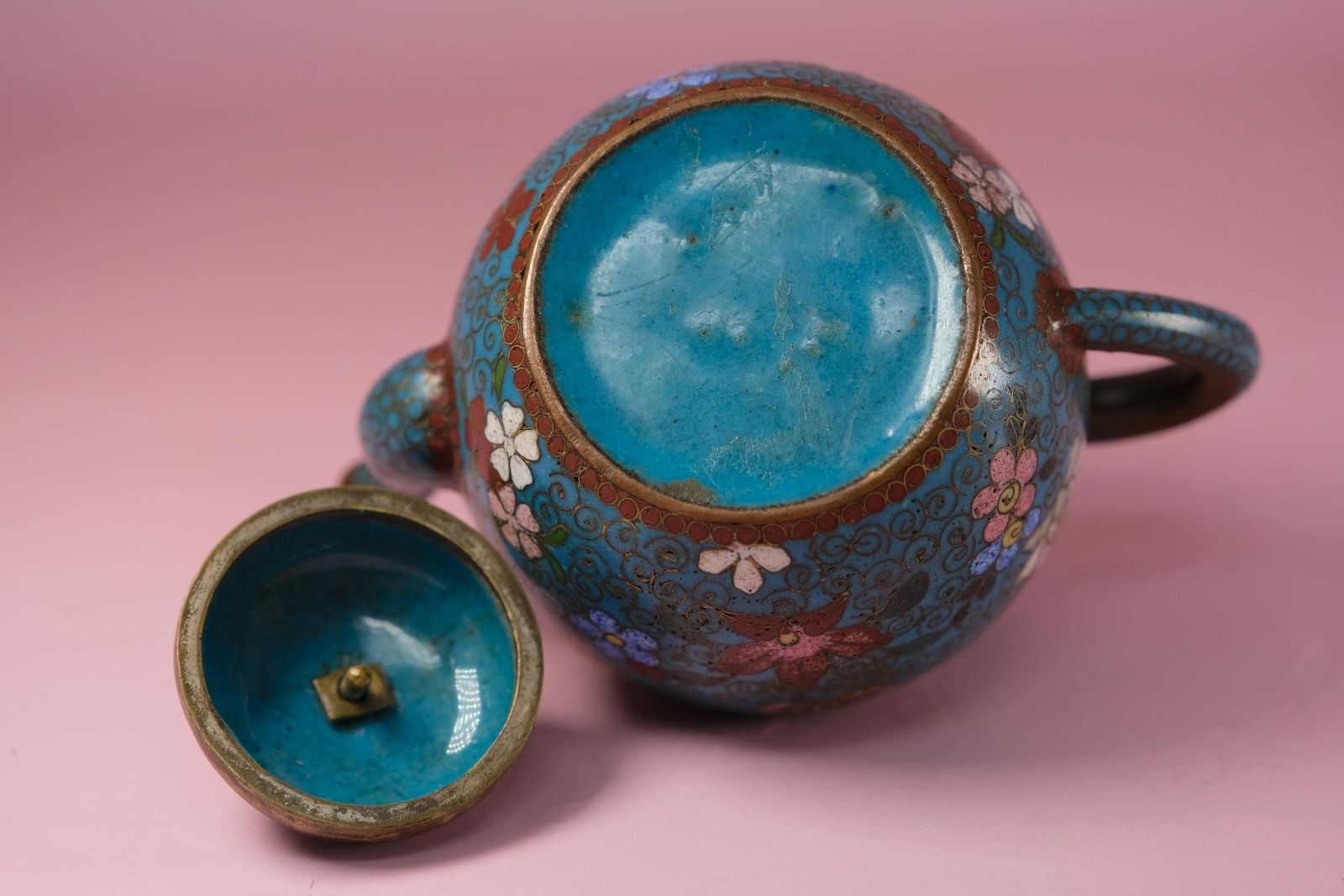 Antique Japanese Cloisonné Miniature Teapot | Meiji Period | 19th Century | Collectors Piece photo buy