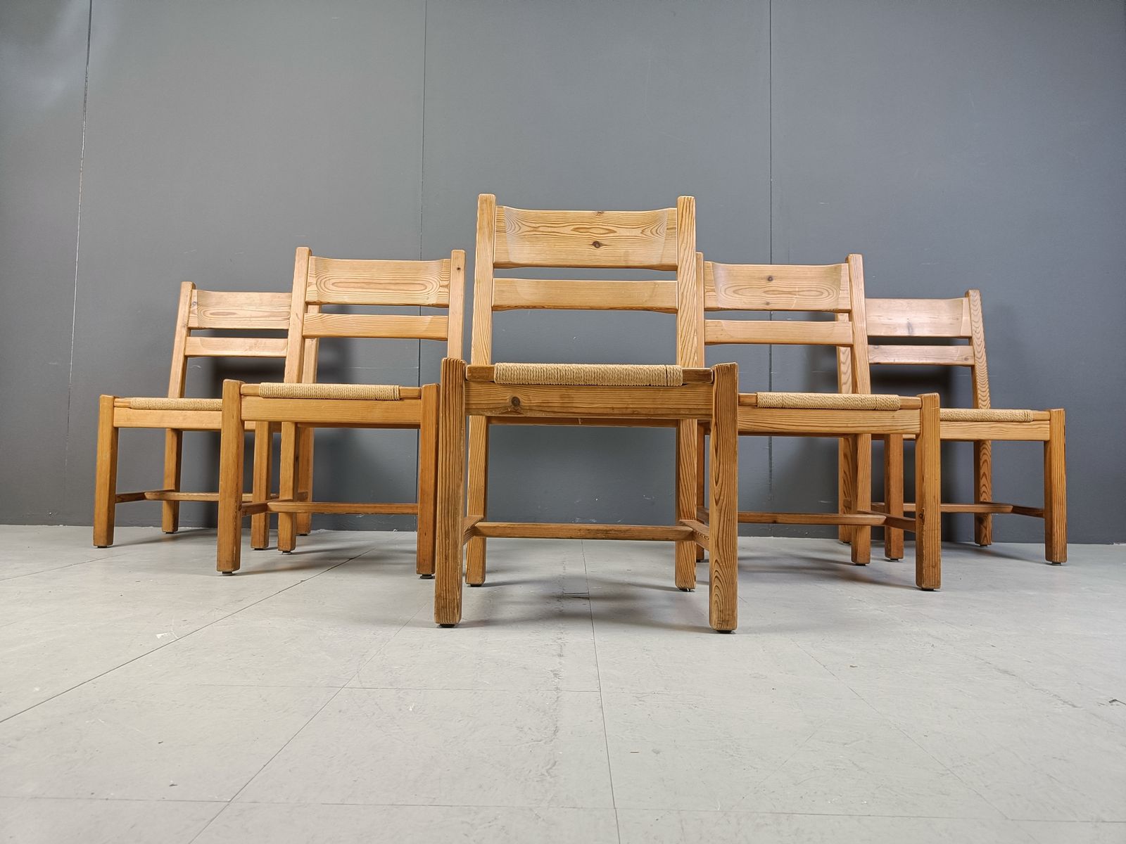 650.0 Set Of 5 Scandinavian Dining Chairs By Gm Mobler, 1960s photo