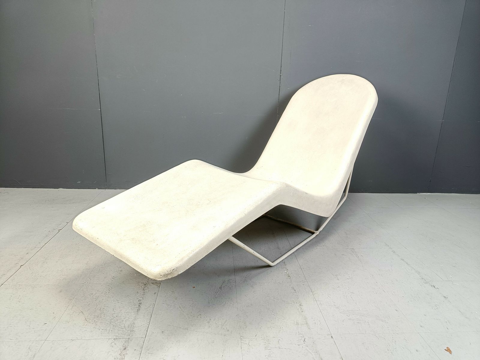 Mid Century Fiberglass Chaise Longue, 1960s photo vintage