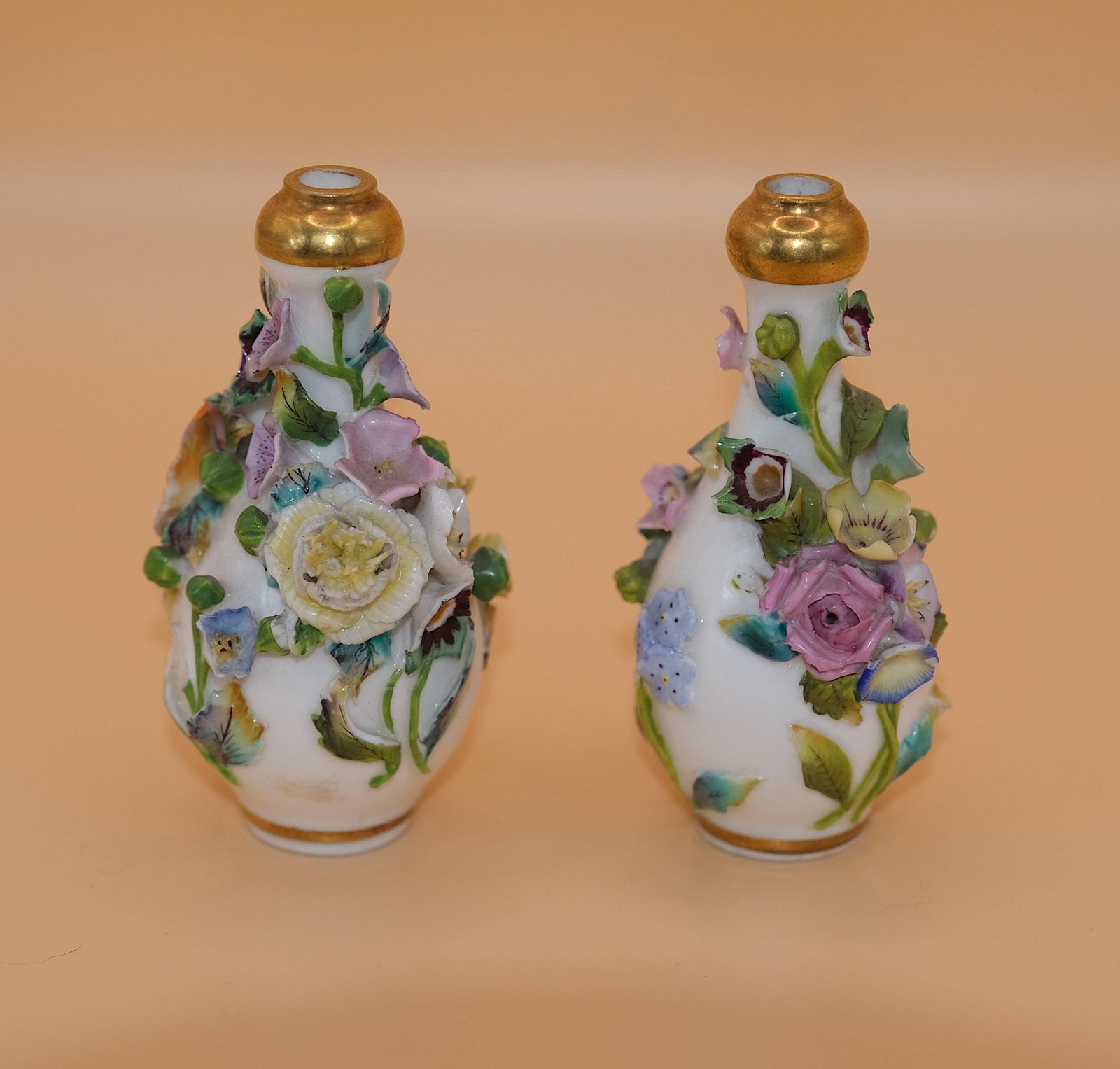 Coalbrookdale Porcelain Coalport Scent Bottles photo for sale