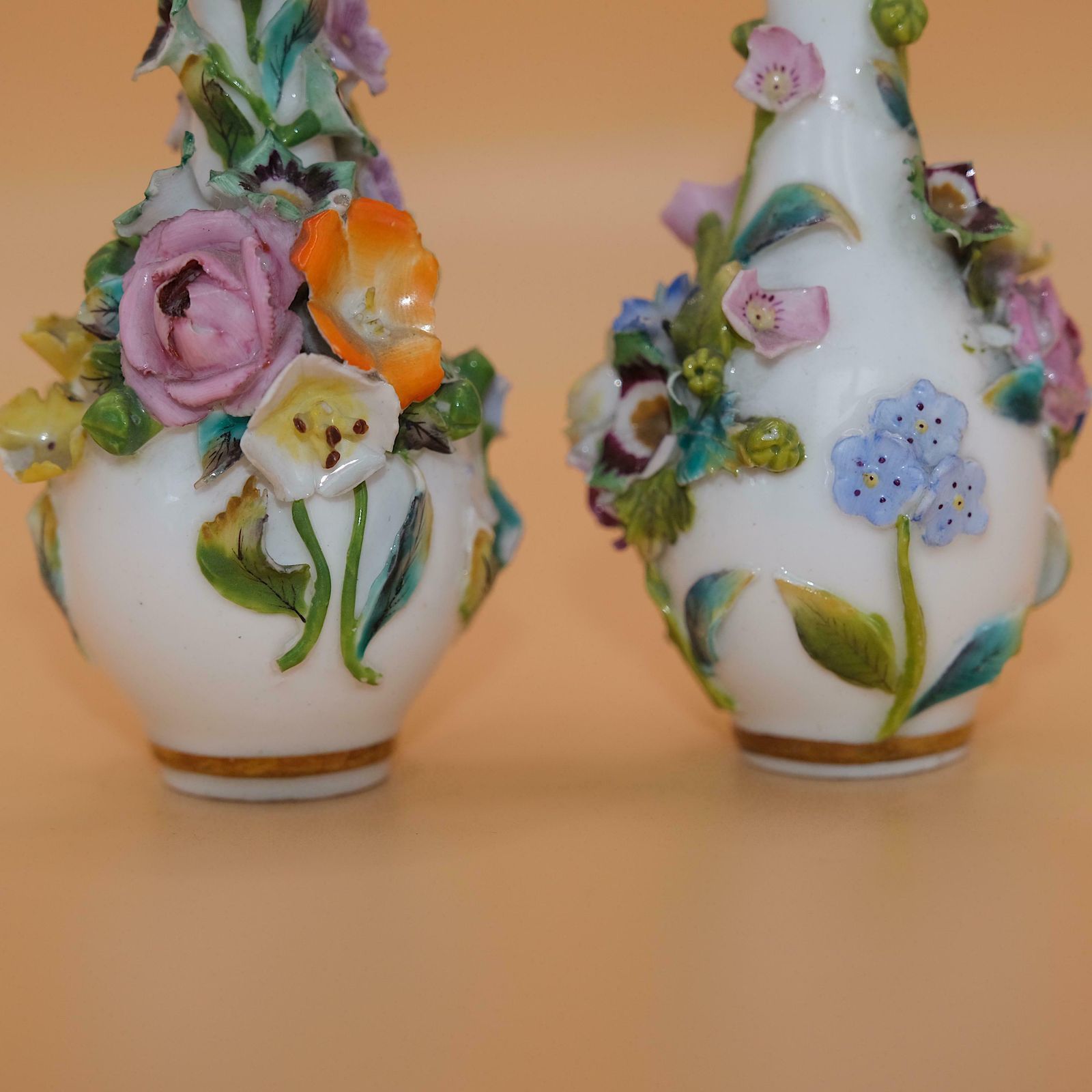 Coalbrookdale Porcelain Coalport Scent Bottles photo vintage