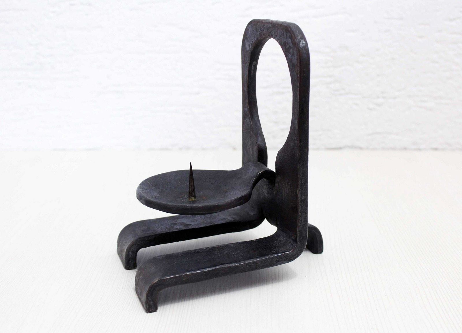 Beautiful Brutalist Candle Holder Made In The 70s/80s. photo Home Decor