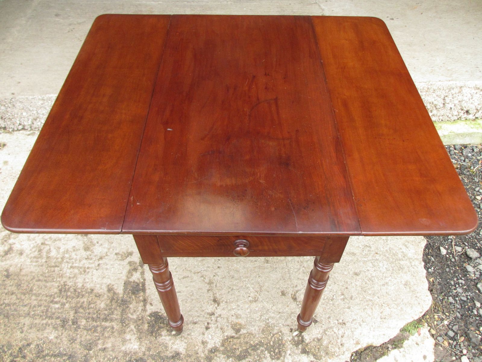 Victorian Mahogany Pembroke Table With Drawer photo buy