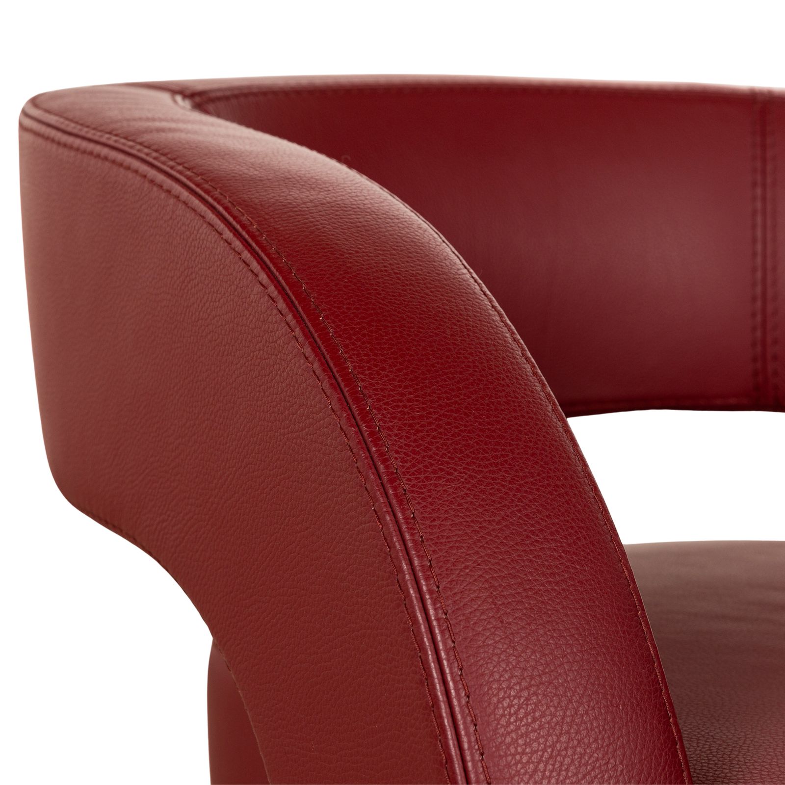 Ensemble de fauteuils Formenti Wave en cuir rouge photo Mobilier