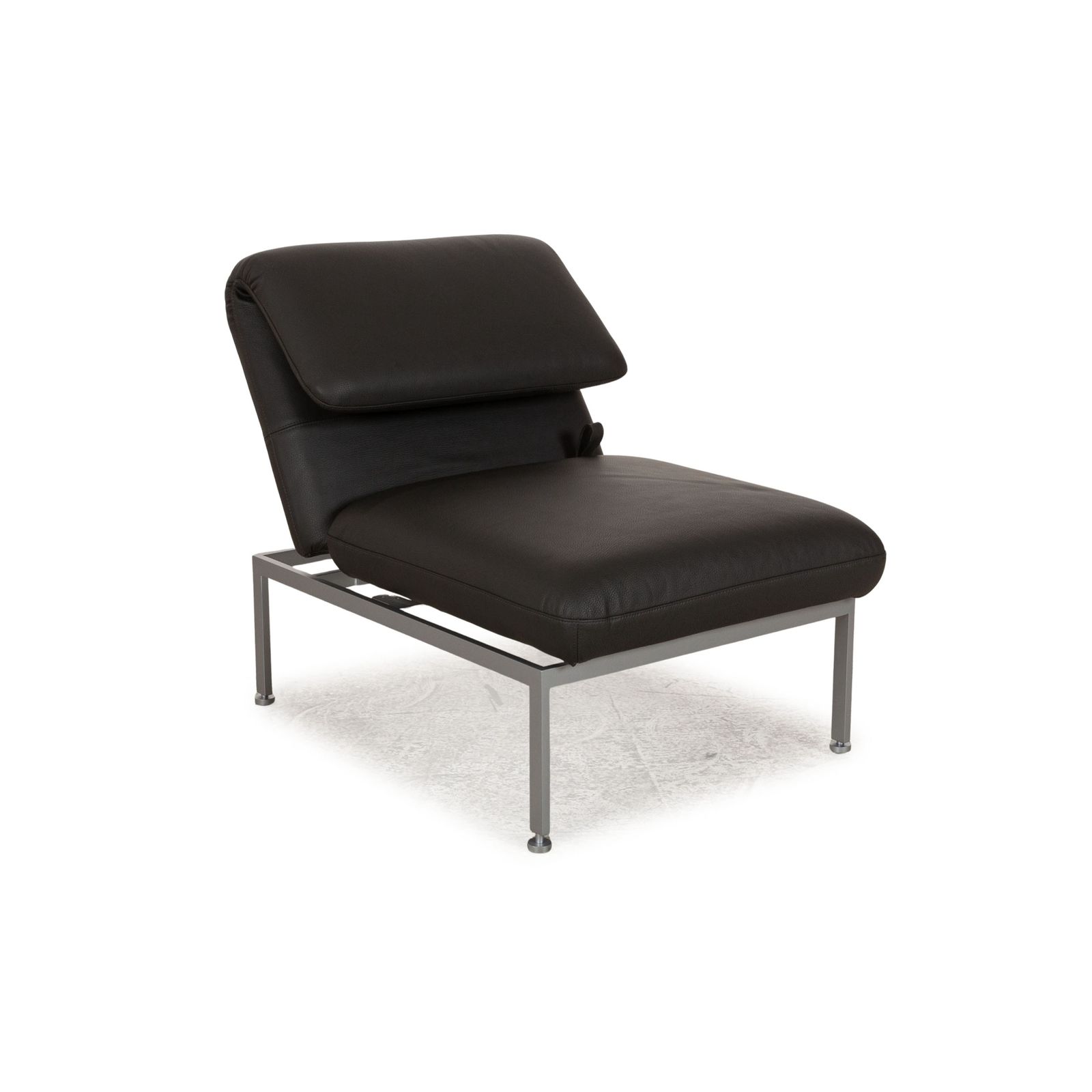 Fauteuil Brühl Roro en cuir gris, fonction manuelle photo buy