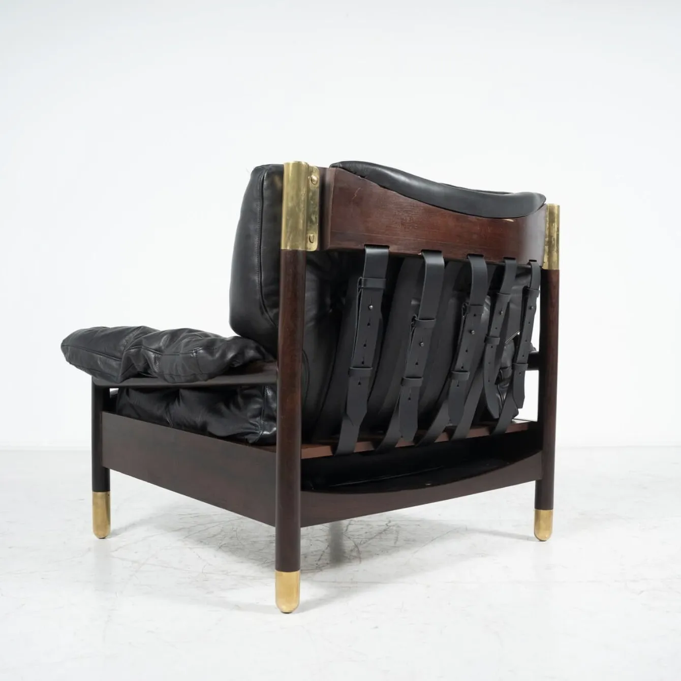 Pair Of “Sella” Armchairs With Ottoman By Carlo De Carli For Sormani, 60s photo vintage