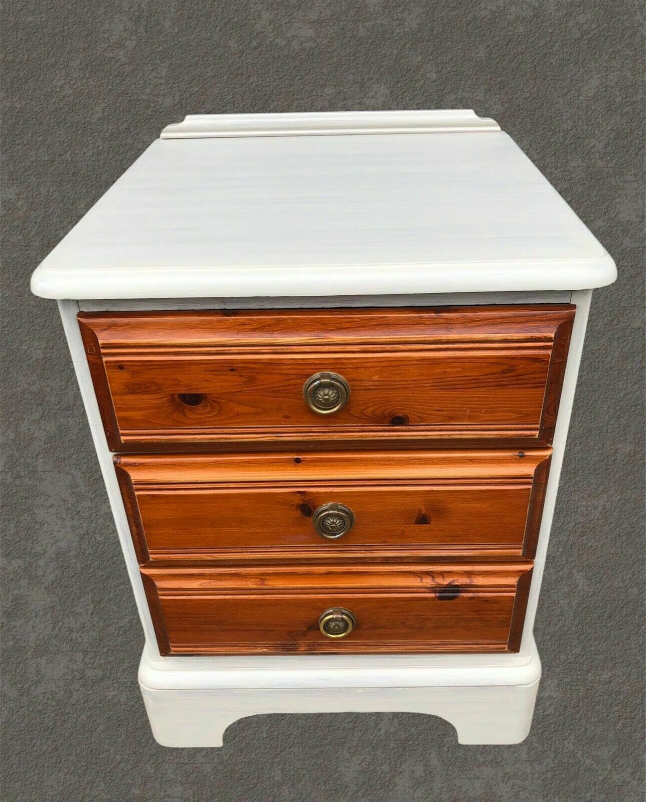 Pair Of Refinished Pine Bedside Chests / Bedside Tables photo 249.0
