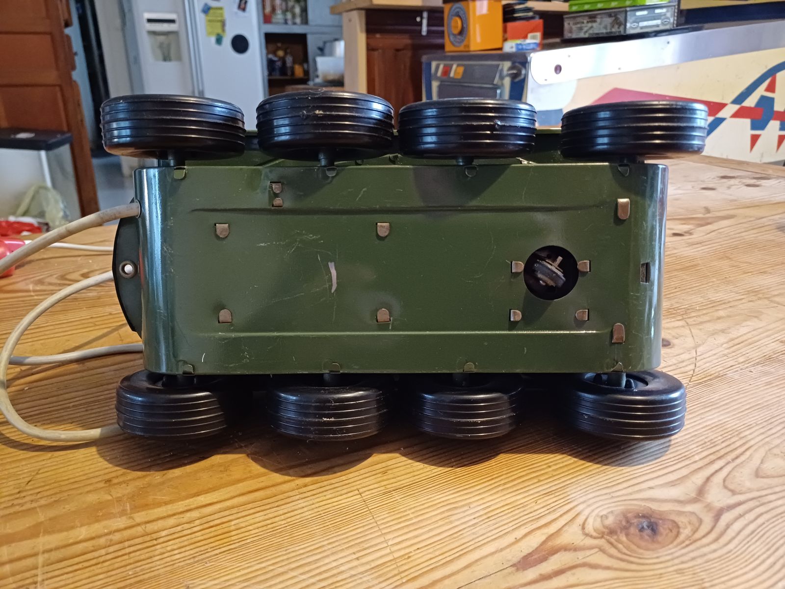 Old Toy In Sheet Metal Joustra Engine Lance Missilles Militaria photo Home Decor