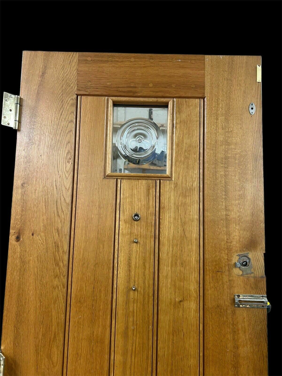 photo furniture Solid Oak Front Door Old Period Antique Glass Reclaimed Wood Iron Bespoke Joiner