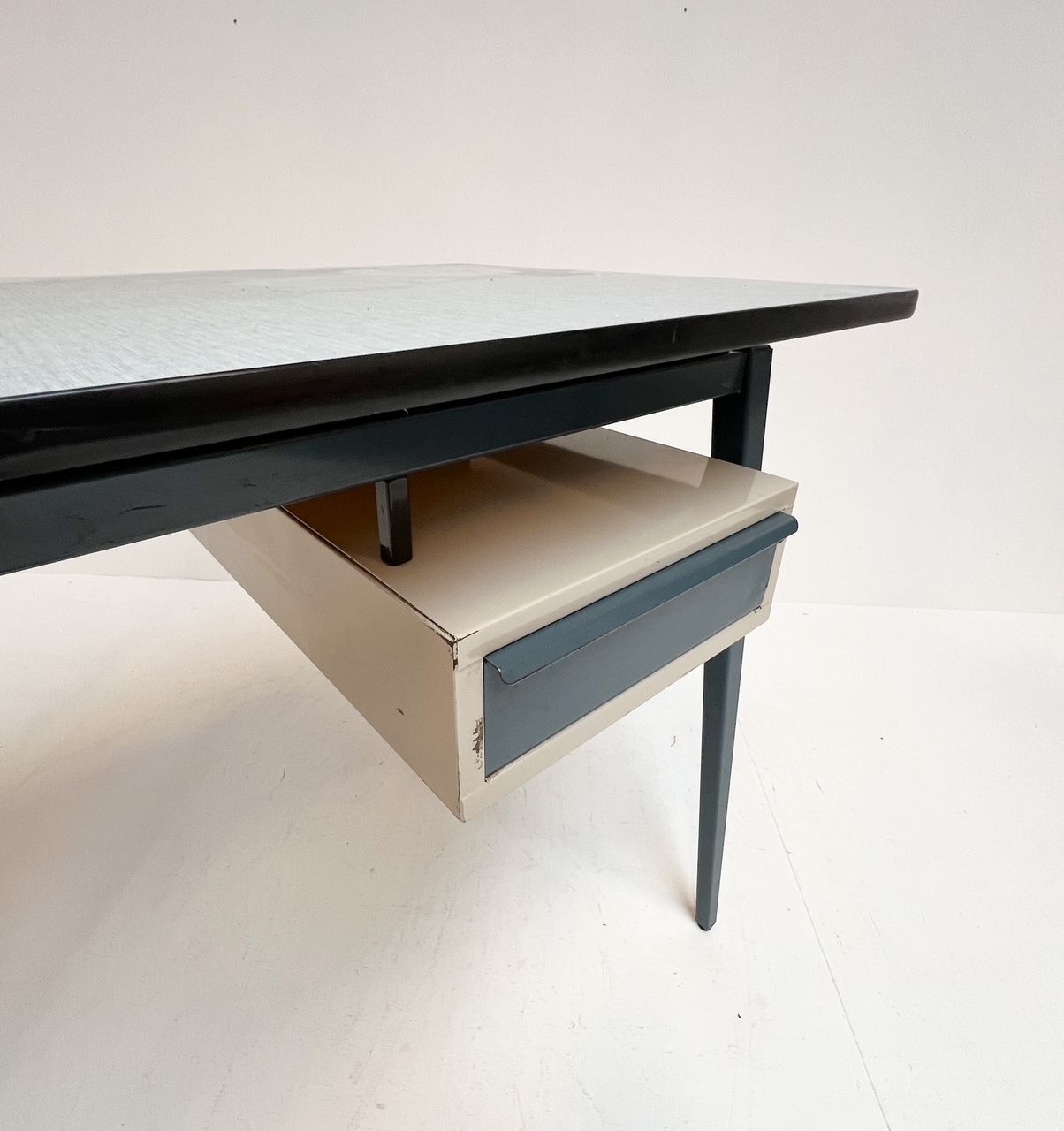Industrial Metal Desk By Marko, 1960’s photo for sale