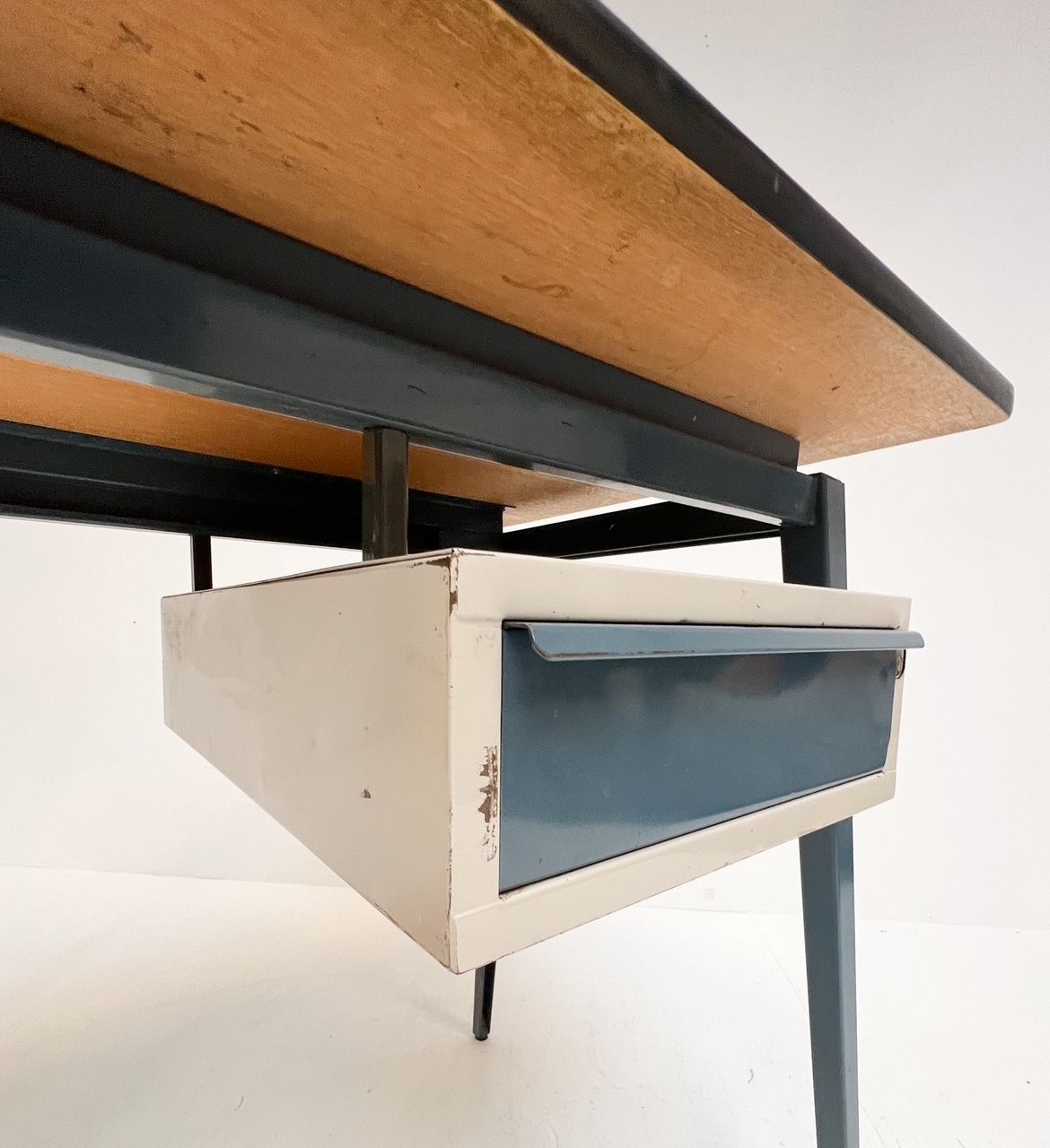 Industrial Metal Desk By Marko, 1960’s photo Furniture