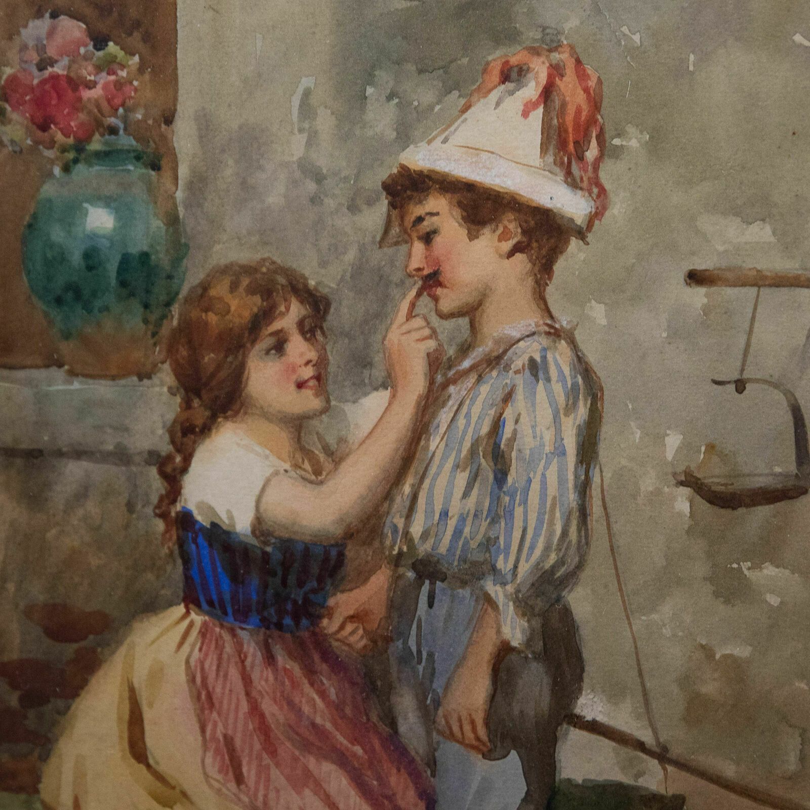 Leonardo Morello   Italian School Early 19th Century Watercolour, Dressing Up photo Art