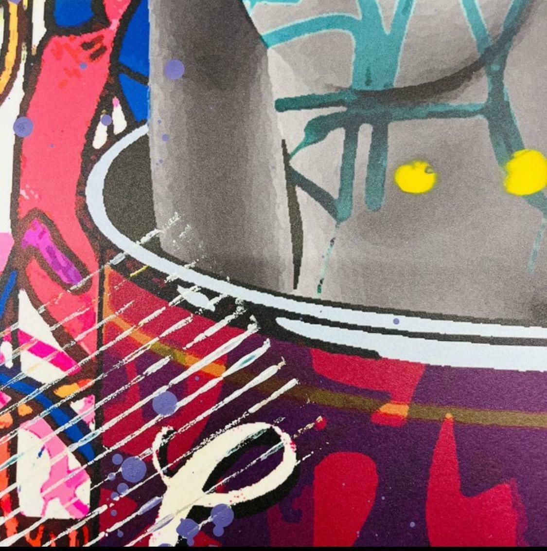 Campbell Super Blonde A Street Art Mix Media Paper Embellished By Hand By Airoh photo buy