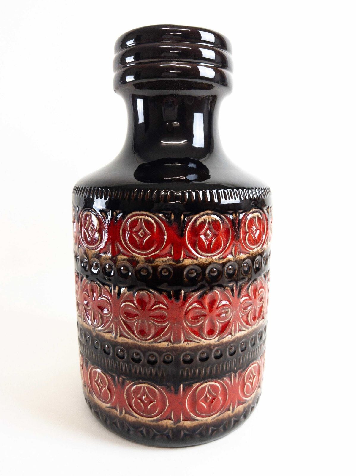 Xl Scheurich Keramik Floor Vase   Foligno Decor   Red And Brown Vase Jug Floor Vase 489 39 photo buy