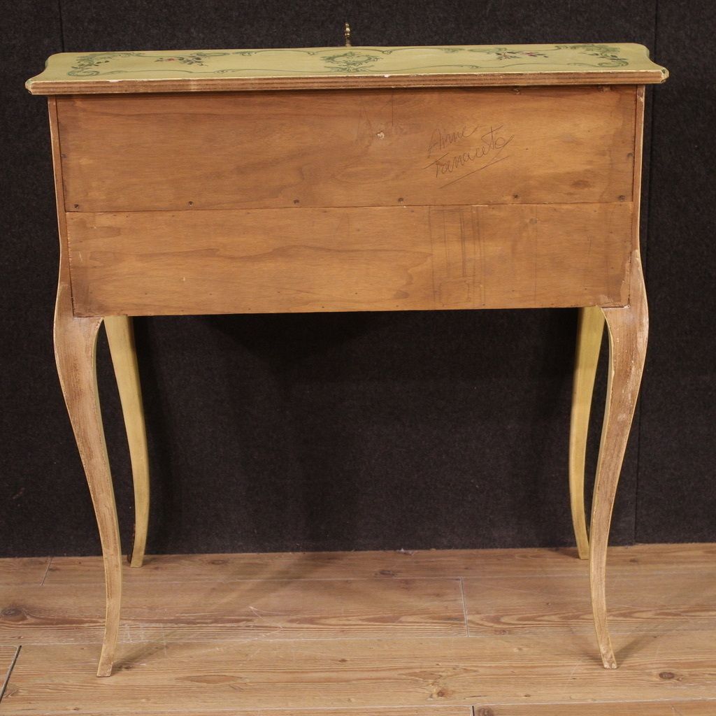 Painted Bureau In Venetian Style From 1960s photo vinterior