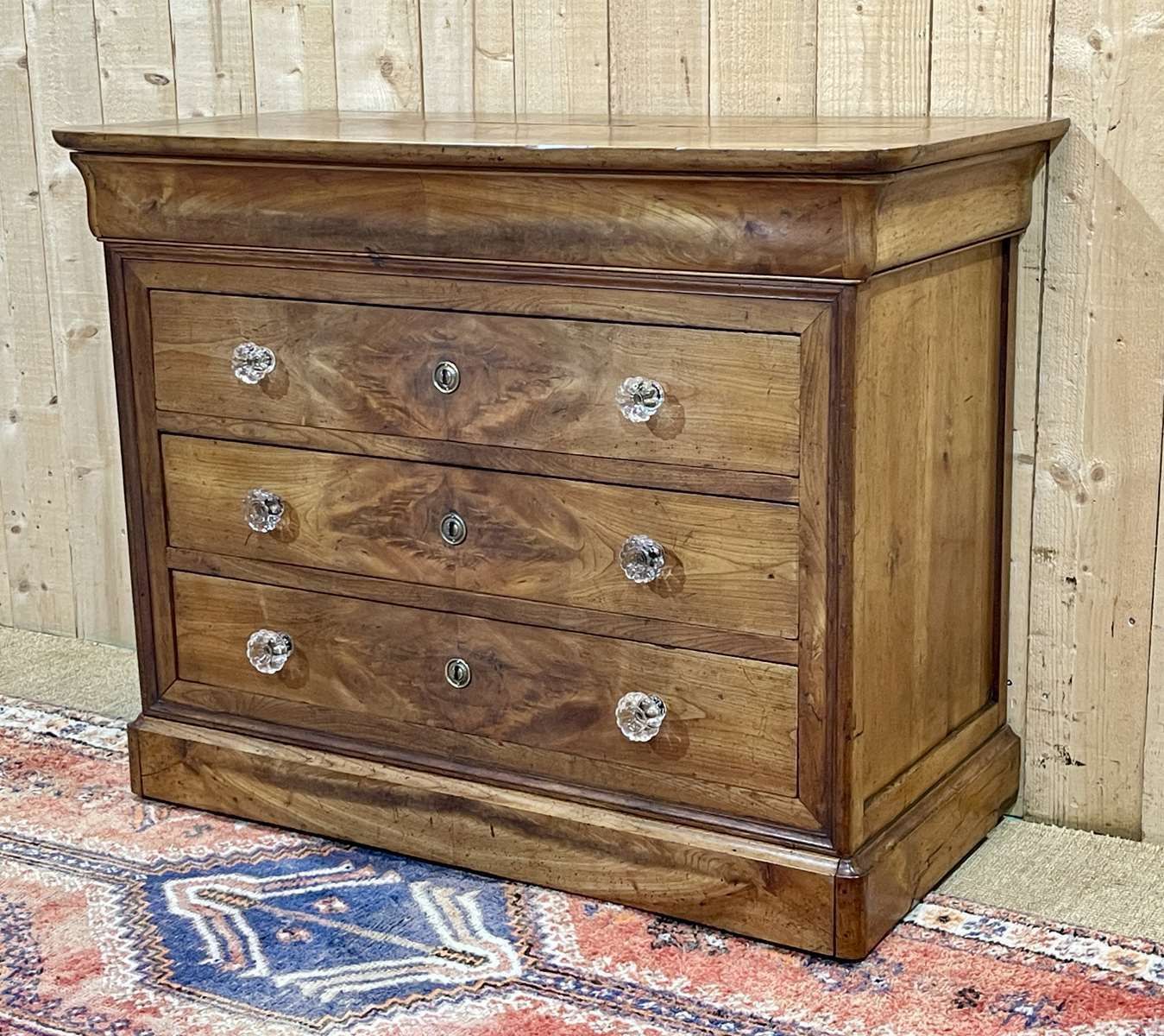 Louis Philippe 5 Drawer Chest Of Drawers From The 19th Century In Cherry Wood photo Furniture