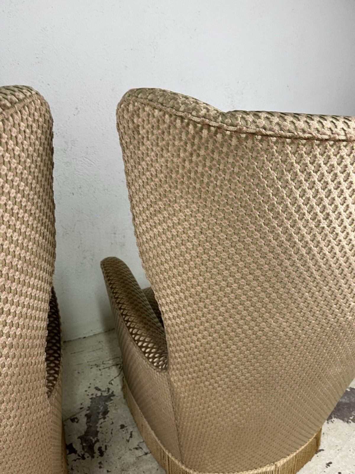 1395.0 Pair Of Original Fabric Armchairs Gio Ponti 1950’s Vintage Design photo