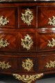 photo vintage Commode Tombeau In Violet Wood Veneer Stamped With Lapie