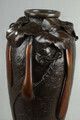 Japan, Meiji Period (1868 1912) : Bronze Vase With Shaded Brown Patina photo buy