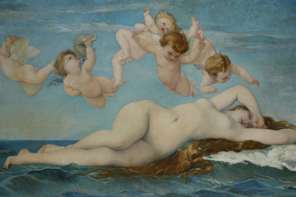 The Birth Of Venus By Ernest Prunet, 1840 1901, After Alexandre Cabanel photo Art