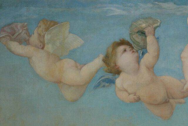 The Birth Of Venus By Ernest Prunet, 1840 1901, After Alexandre Cabanel photo vintage