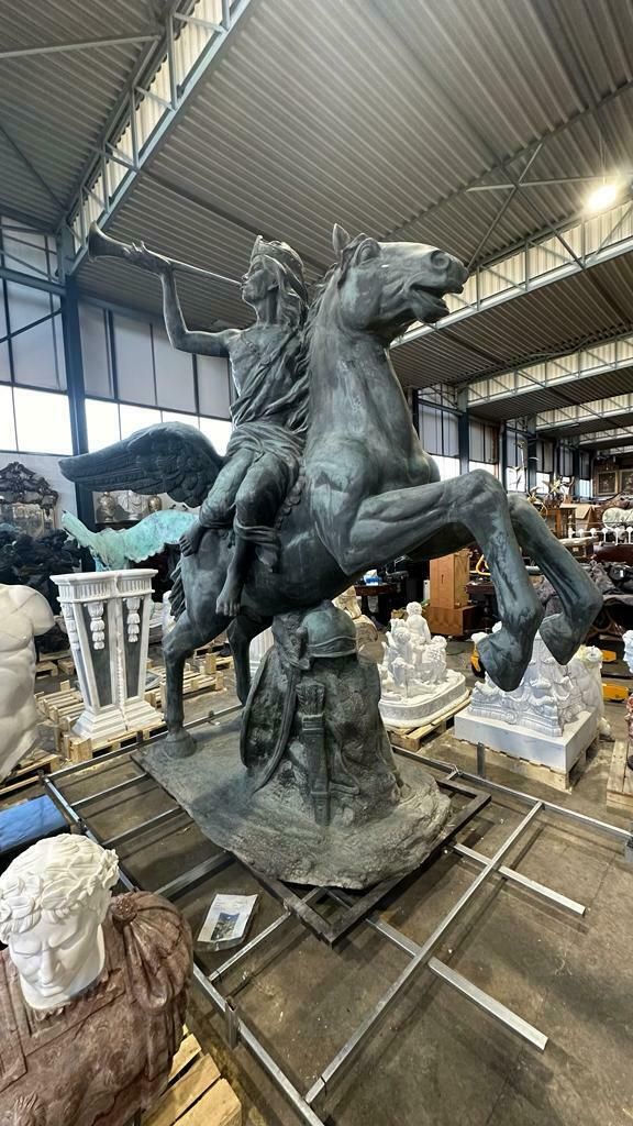 Huge, Bronze Statue From A Government Building, Early 1900’s. photo furniture