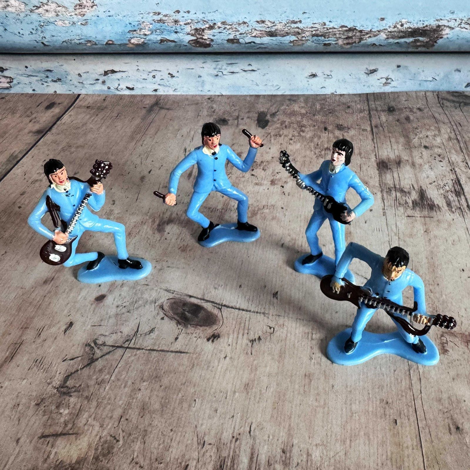 Vintage Beatles Pop Group Cake Decorations photo furniture