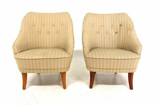 Scandinavian Armchairs, Sweden, 1940s, Set Of 2