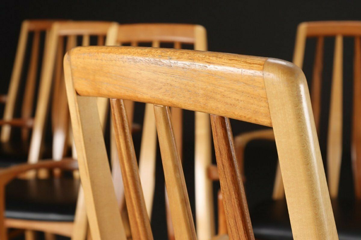 8 Danish Design Armchairs 1960s By Niels Kofoed, Eva Model photo vintage