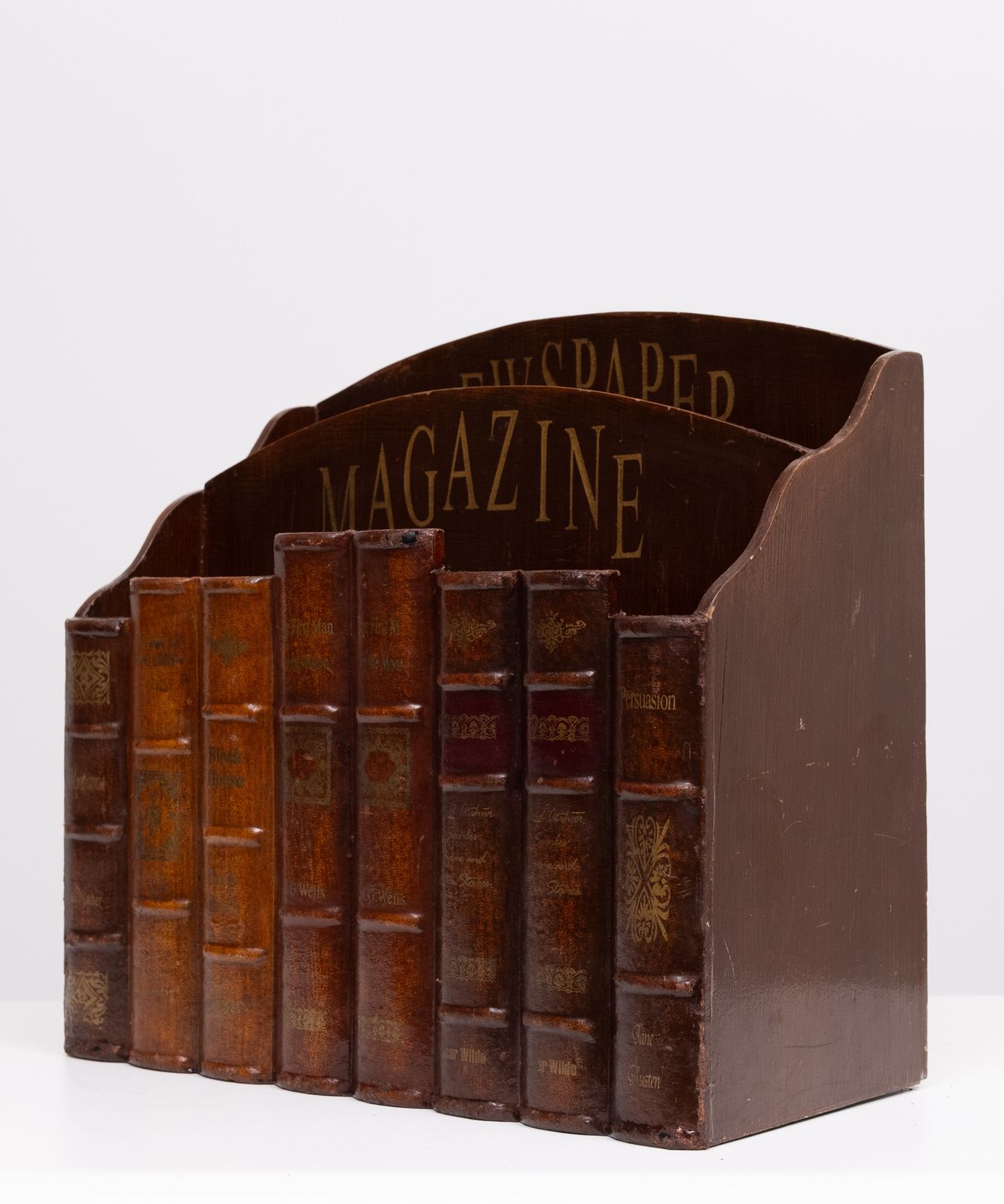 Eichholtz Faux Book Front Magazine Holder 1970s photo for sale
