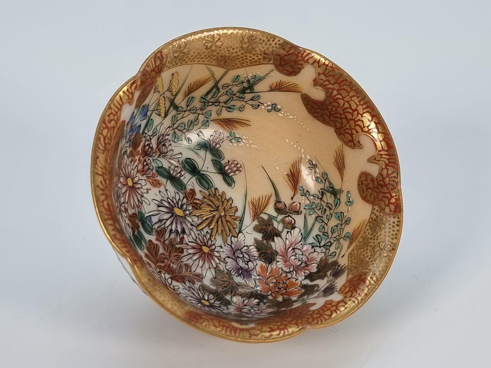 photo buy A Pair Of Japanese Meiji Period Miniature Porcelain Kutani Ware Bowls, Circa 1880