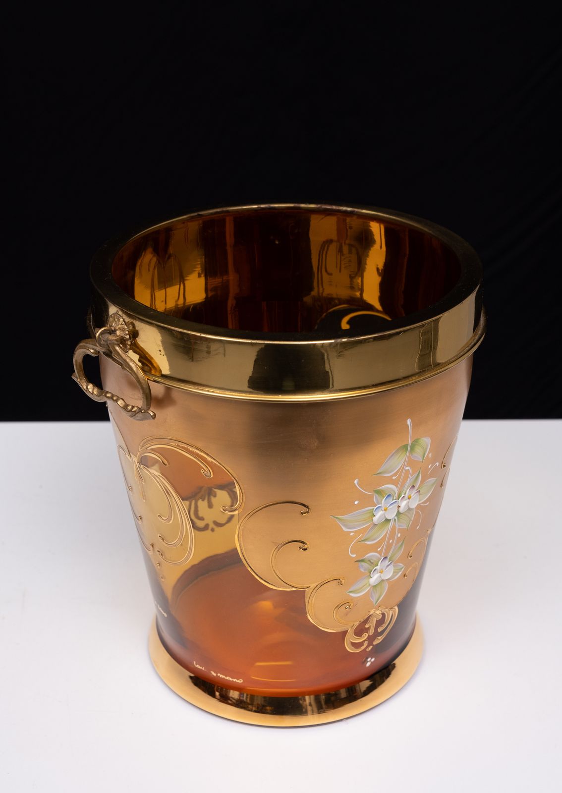 photo for sale Murano Goudgedecoreerde Glazen Ijsemmer