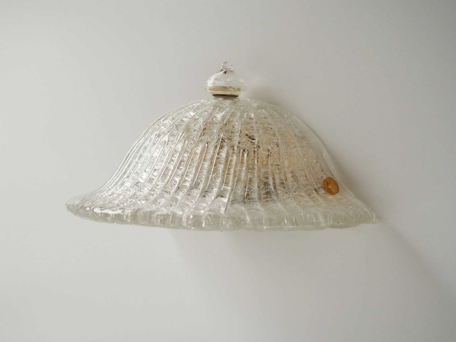 Wall Lamp, Murano Glass, Italian Design, 1970s, Manufacture: Italy photo for sale